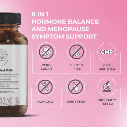 Hormone Harmony 96 plant-based capsules per jar