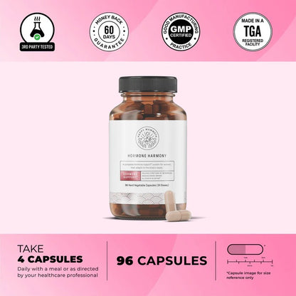 Hormone Harmony 96 plant-based capsules per jar